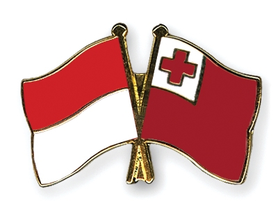 Fahnen Pins Indonesien Tonga