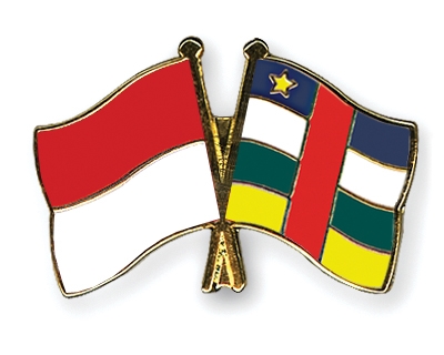 Fahnen Pins Indonesien Zentralafrikanische-Republik
