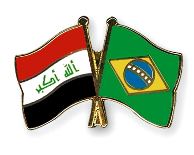 Fahnen Pins Irak Brasilien