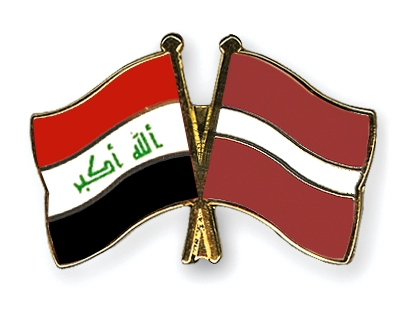 Fahnen Pins Irak Lettland