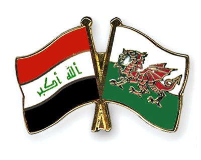 Fahnen Pins Irak Wales