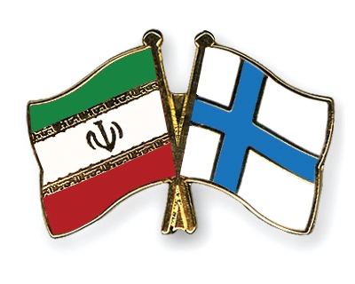 Fahnen Pins Iran Finnland