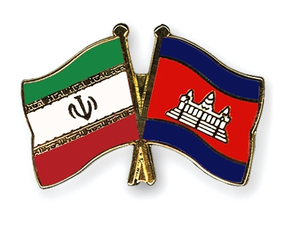 Fahnen Pins Iran Kambodscha