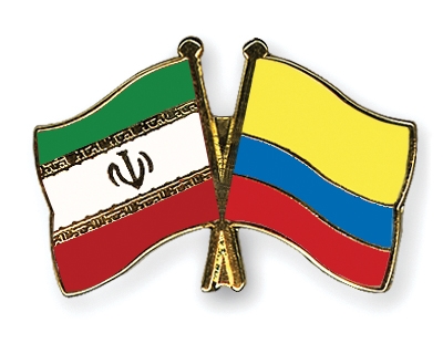 Fahnen Pins Iran Kolumbien