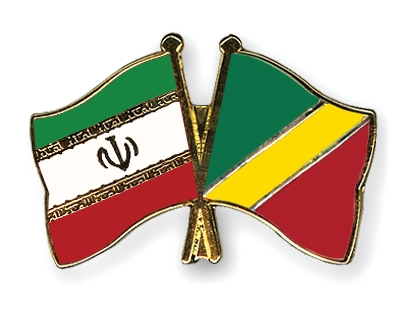 Fahnen Pins Iran Kongo-Republik