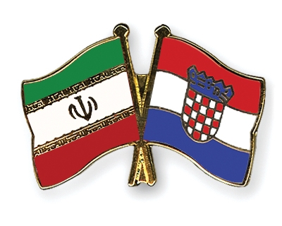 Fahnen Pins Iran Kroatien
