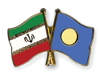 Fahnen Pins Iran Palau