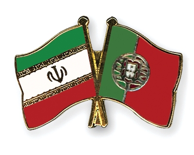 Fahnen Pins Iran Portugal