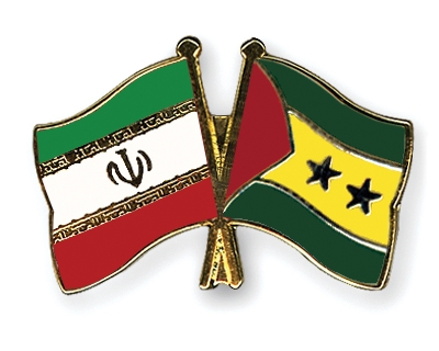 Fahnen Pins Iran Sao-Tome-und-Principe