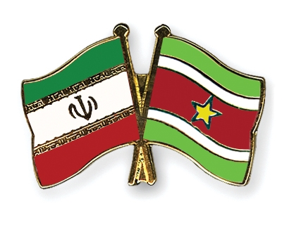 Fahnen Pins Iran Surinam