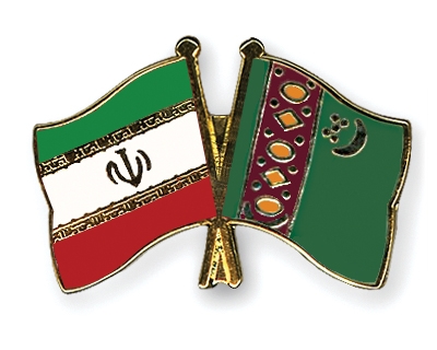 Fahnen Pins Iran Turkmenistan