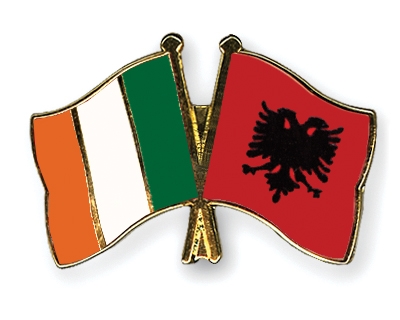 Fahnen Pins Irland Albanien