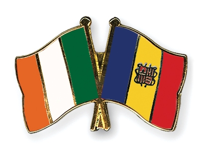 Fahnen Pins Irland Andorra