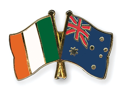 Fahnen Pins Irland Australien