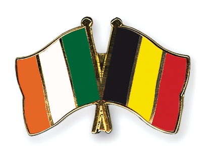 Fahnen Pins Irland Belgien