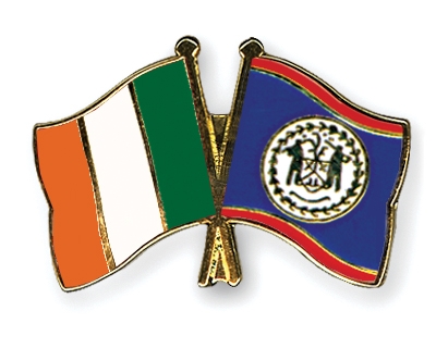 Fahnen Pins Irland Belize