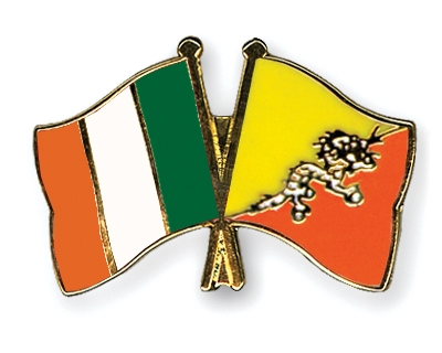 Fahnen Pins Irland Bhutan