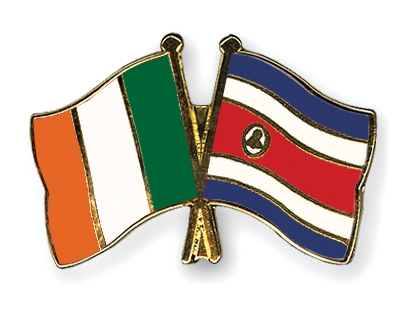 Fahnen Pins Irland Costa-Rica