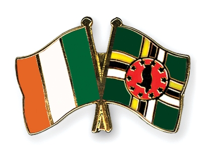 Fahnen Pins Irland Dominica