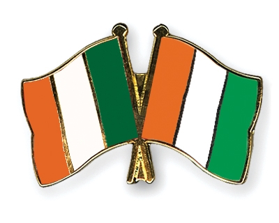 Fahnen Pins Irland Elfenbeinkste