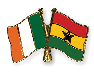 Fahnen Pins Irland Ghana