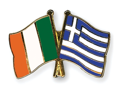 Fahnen Pins Irland Griechenland