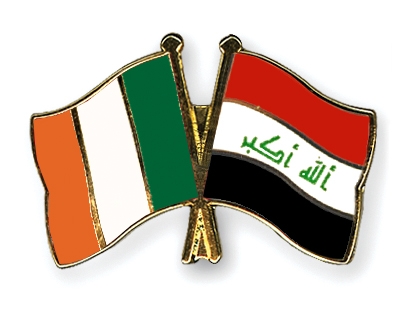 Fahnen Pins Irland Irak