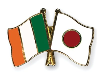 Fahnen Pins Irland Japan
