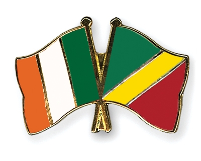 Fahnen Pins Irland Kongo-Republik