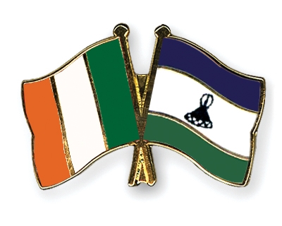 Fahnen Pins Irland Lesotho