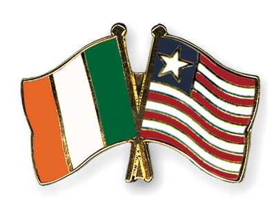 Fahnen Pins Irland Liberia