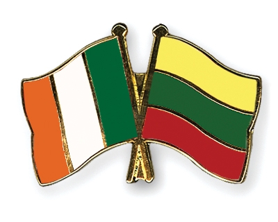 Fahnen Pins Irland Litauen