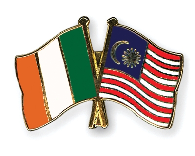 Fahnen Pins Irland Malaysia