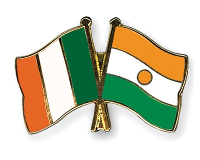 Fahnen Pins Irland Niger