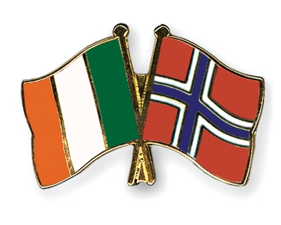 Fahnen Pins Irland Norwegen