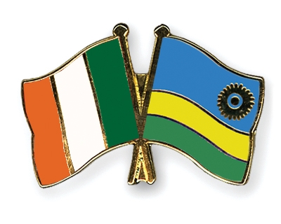 Fahnen Pins Irland Ruanda