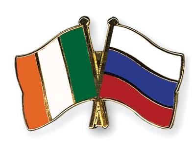 Fahnen Pins Irland Russland