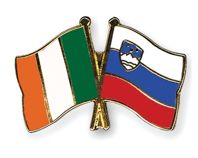 Fahnen Pins Irland Slowenien