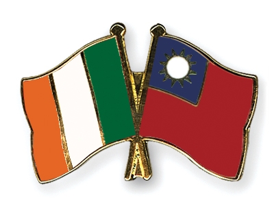 Fahnen Pins Irland Taiwan