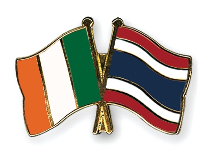 Fahnen Pins Irland Thailand