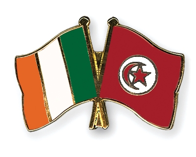 Fahnen Pins Irland Tunesien