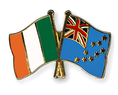 Fahnen Pins Irland Tuvalu