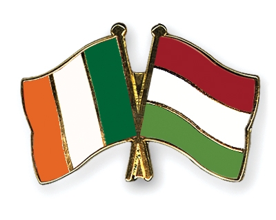 Fahnen Pins Irland Ungarn