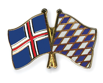 Fahnen Pins Island Bayern