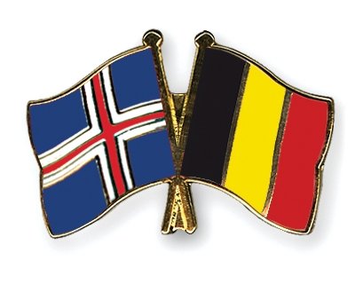 Fahnen Pins Island Belgien