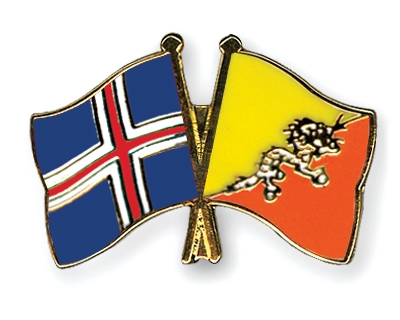 Fahnen Pins Island Bhutan