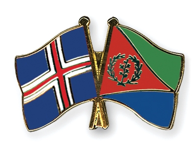 Fahnen Pins Island Eritrea