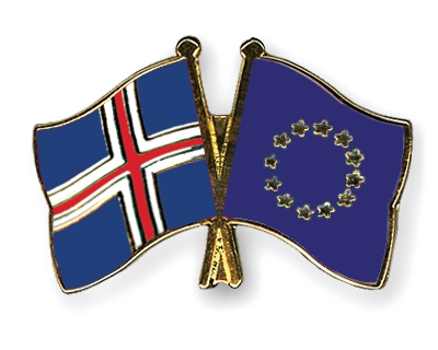 Fahnen Pins Island Europa