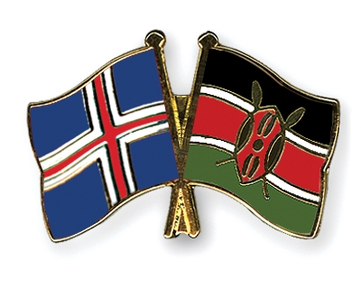 Fahnen Pins Island Kenia