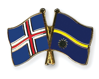 Fahnen Pins Island Nauru